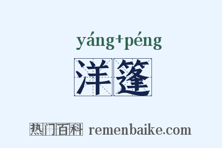 洋篷是什么意思的图片